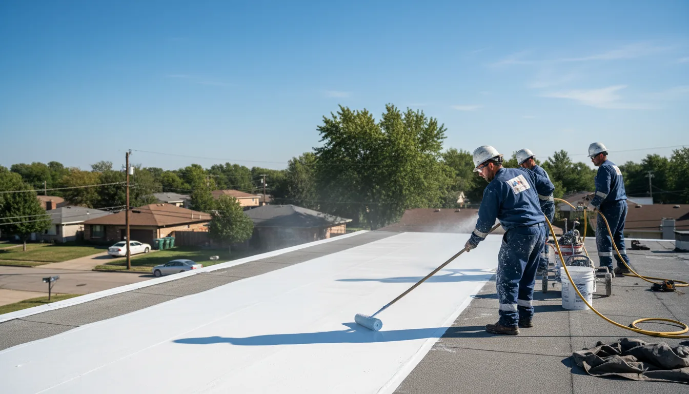 Commercial roof coating in Novinger, MO near me